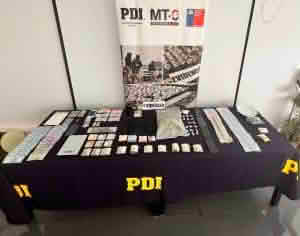 Operativo de la PDI en Santa Cruz desmantela red de microtráfico y deja ocho detenidos