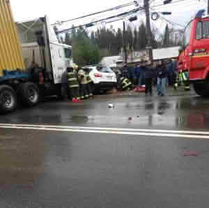 Accidente en Ruta 66 en Peumo deja nueve lesionados y causa cierre de tránsito