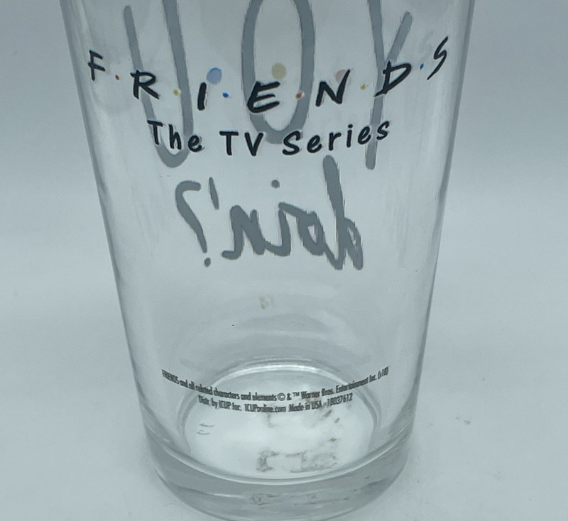 FRIENDS TV Show Sitcom Pint 16 oz Drinking Galss "HOW YOU DOING"? gallery