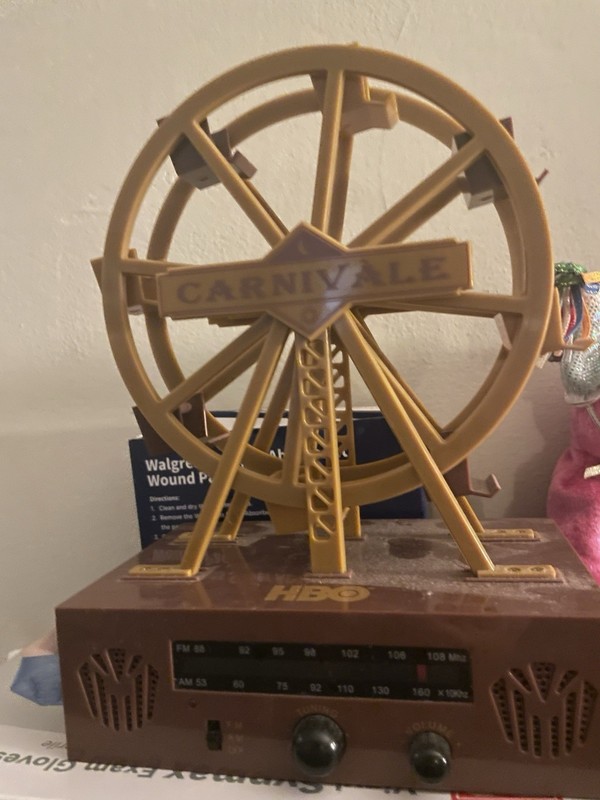 Vintage 2004 HBO Carnivale Old Fashioned Ferris Wheel AM/FM Radio NEW RARE