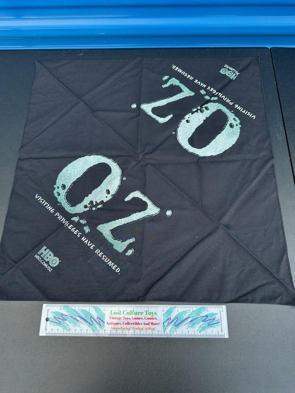 HBO Series OZ Promotional Bandana “Visiting Hours Have Resumed” Rare OZ Promo