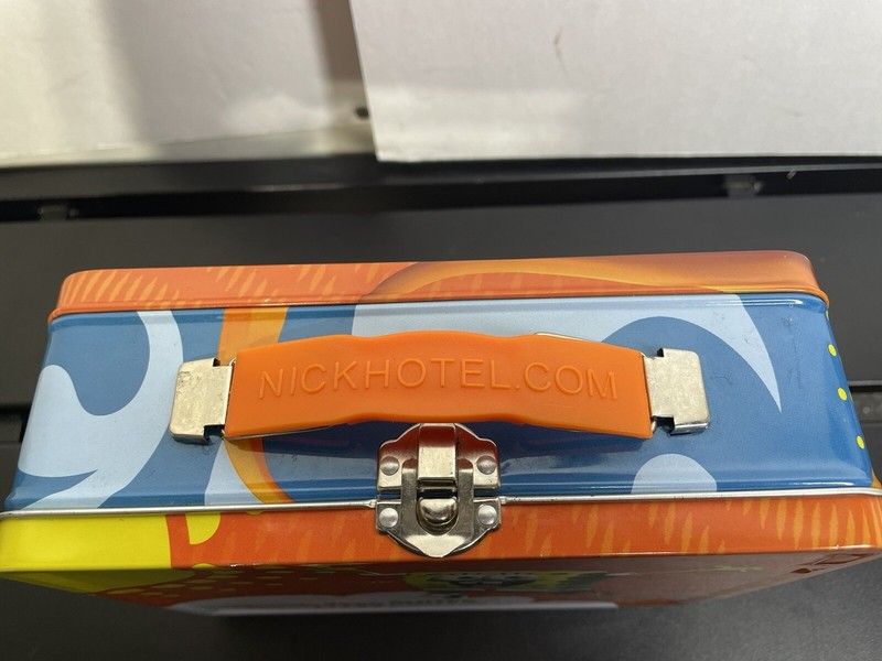 Vintage 2000’s Nickelodeon Nick Hotel Suites Metal Lunch Box Tin SpongeBob Slime gallery