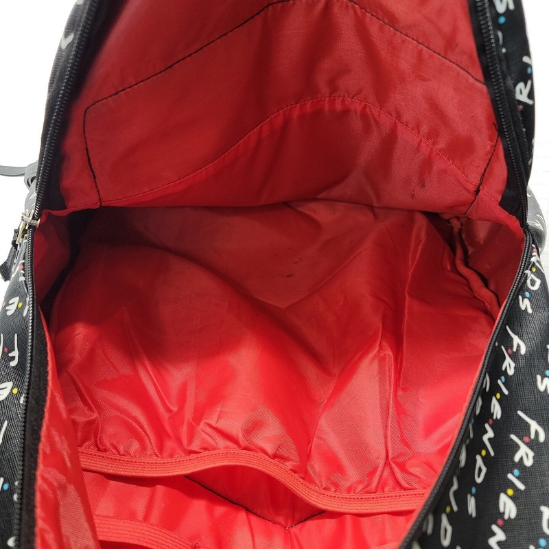 "Friends" 90s TV SHOW Black And White All Over Logo Backpack 1990s Nostalgia gallery