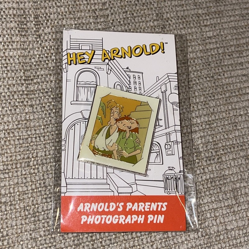 Nickelodeon Nick Box Tropical Logo Bandana Hey Arnold Parents Photo Enamel Pin