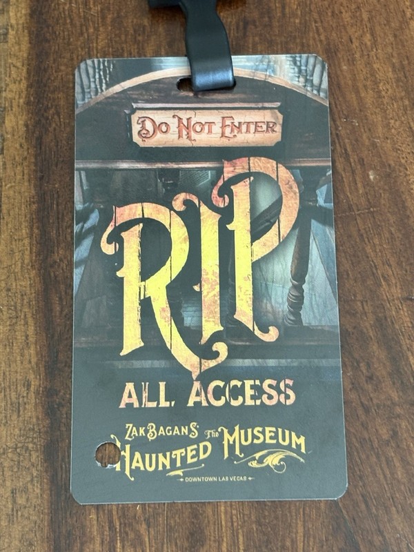 Zak Bagan's Haunted Museum RIP All Access Lanyard