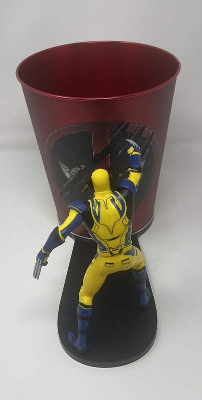 Limited Edition Deadpool & Wolverine Movie Popcorn Bucket Tin & figures 1 Piece gallery