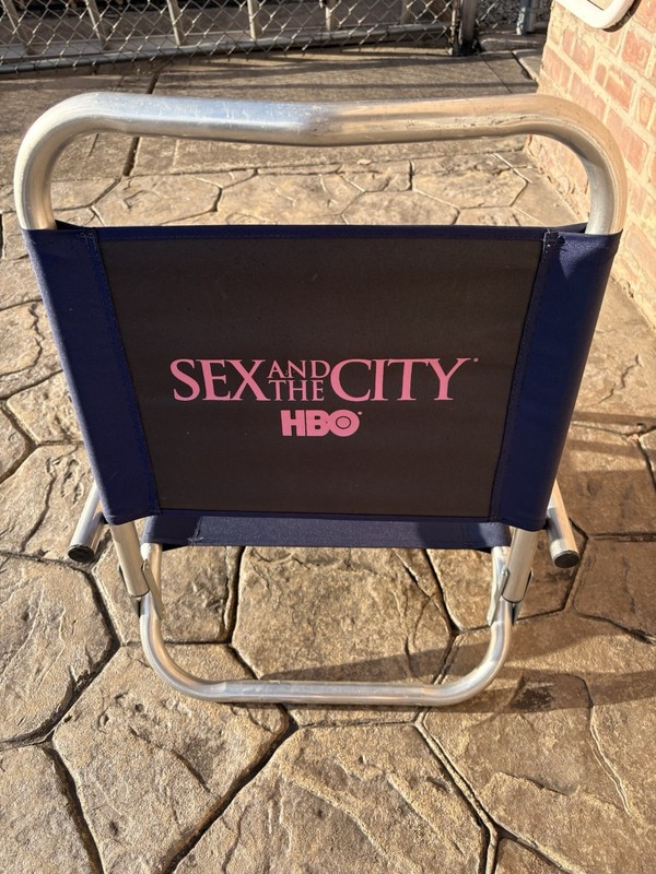 Vintage Sex And The city HBO BEACH chair Rare Prada New York Tv Show