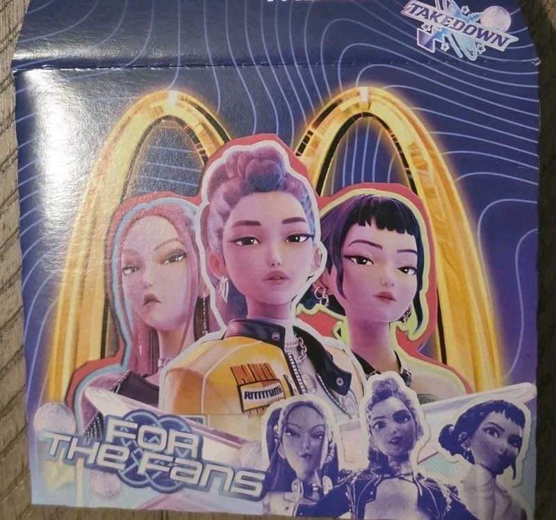 McDonald’s KPOP Demon Hunters Huntrix Saja Boys Happy Meal Box 2026