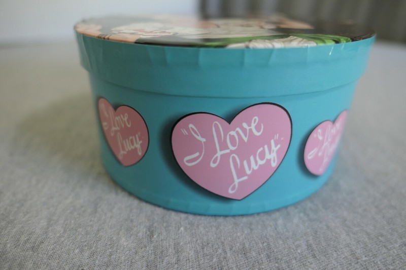 Vandor Carmen I Love Lucy Round Cardboard Trinket Jewelry Candy Box w Lid 5.5" gallery