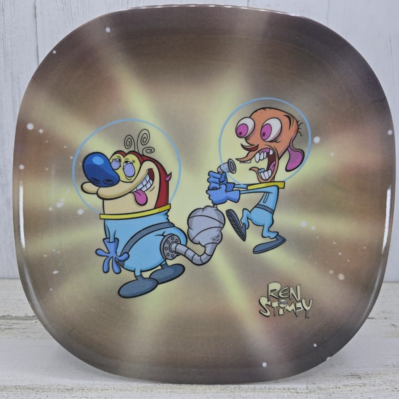 Hilarious Nickelodeon Nick Box Exclusive Plate – 2017 Ren & Stimpy Astronauts