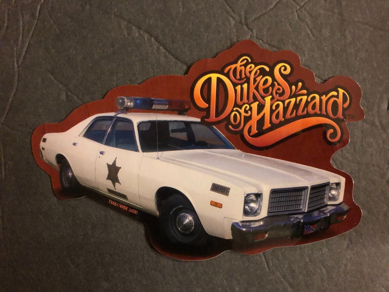 THE DUKES OF HAZZARD * HAZZARD COUNTY POLICE CAR STICKER – Large 2008