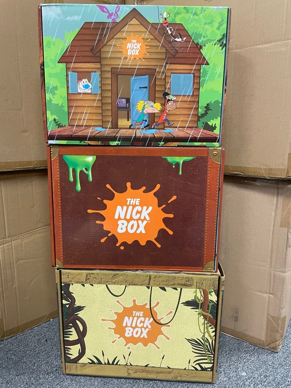 CultureFly Nickelodeon The Nick Box Set of 3 Lot EMPTY BOXES Display Gift Boxes