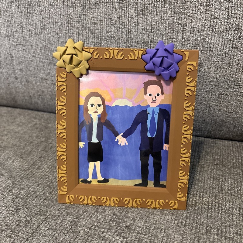 Culturefly Jim and Pam picture From The Office Framed