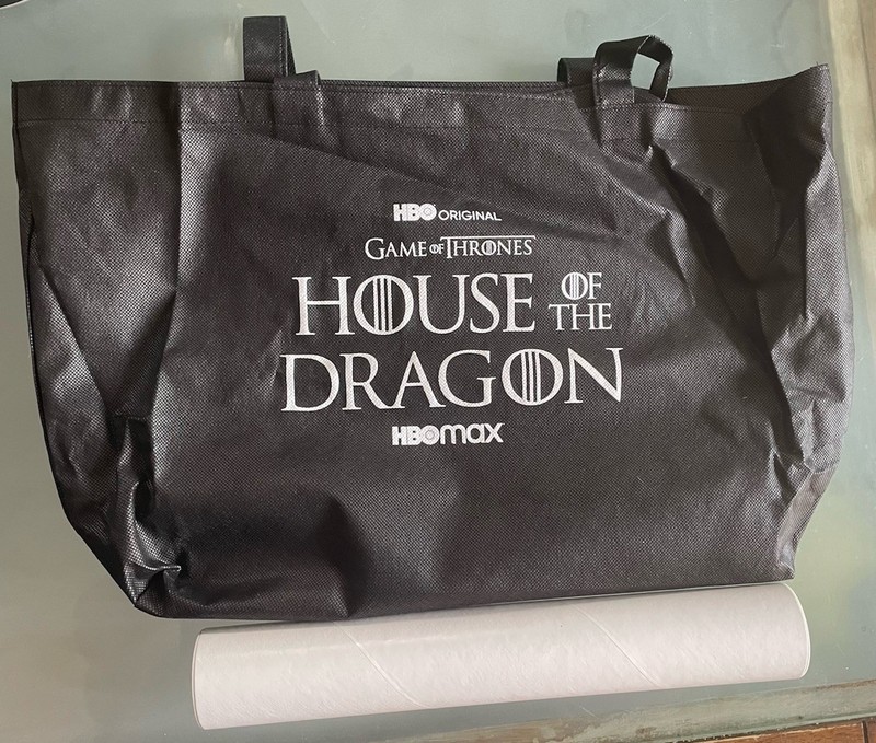Game of Thrones House of The Dragon Poster and Bag - San Diego Comic-Con 2022