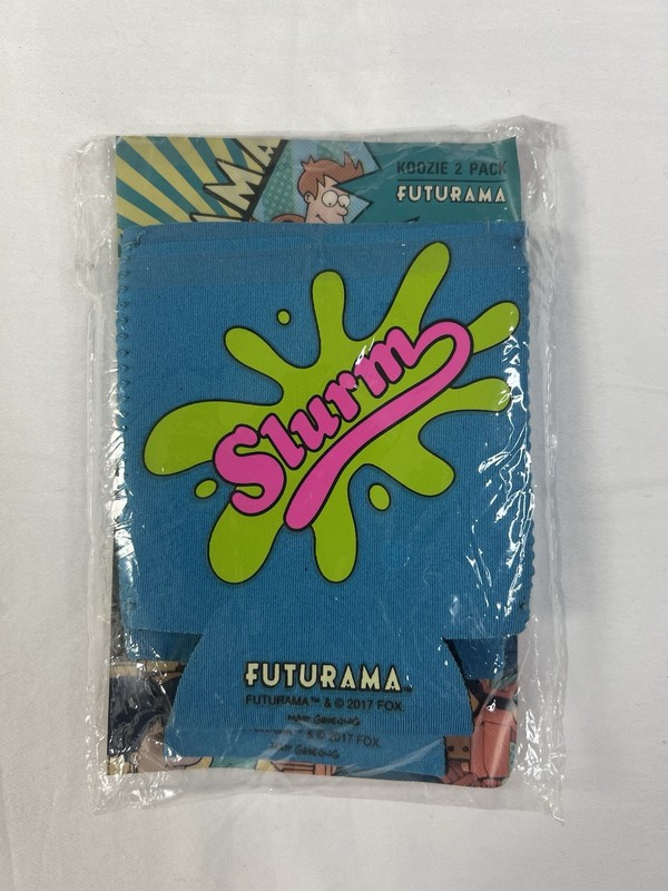 Futurama Slurm Koozie 2 Pack Loot Crate Exclusive Can Coolers New 2017 Sealed
