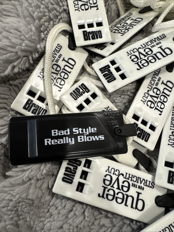 Rare BRAVO "Queer Eye" Launch Whistles (Qty 15) Original 2003 launch Promo Merch gallery