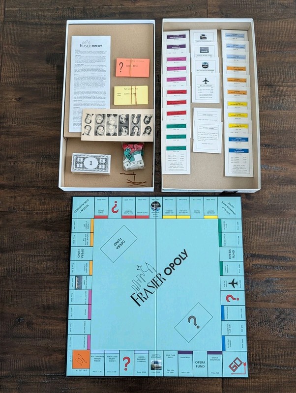 Frasieropoly Frasier TV Show Internal Employee Board Game Grub Street...