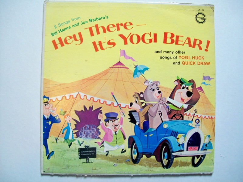 LP Album "Hey There-It's Yogi Bear & Many Other Songs of Yogi, Huck & Quick Draw