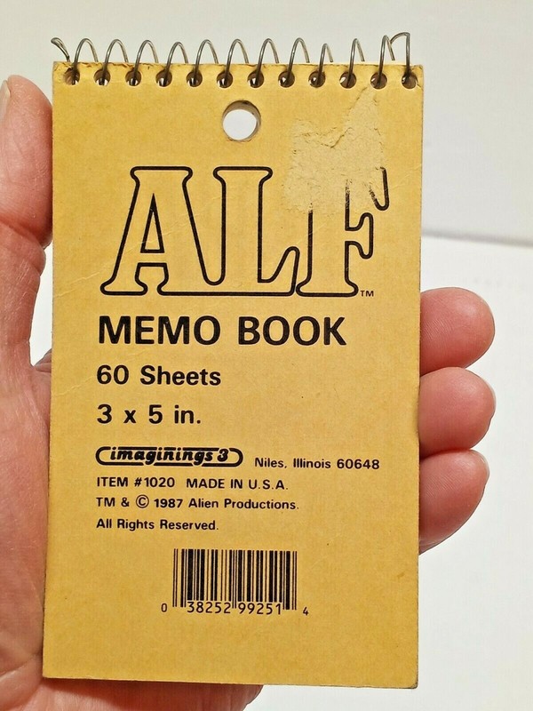 ALF NOTEBOOK POCKET MEMO BOOK PAD 3 X 5 inches HEY, NO PROBLEM pre-owned gallery