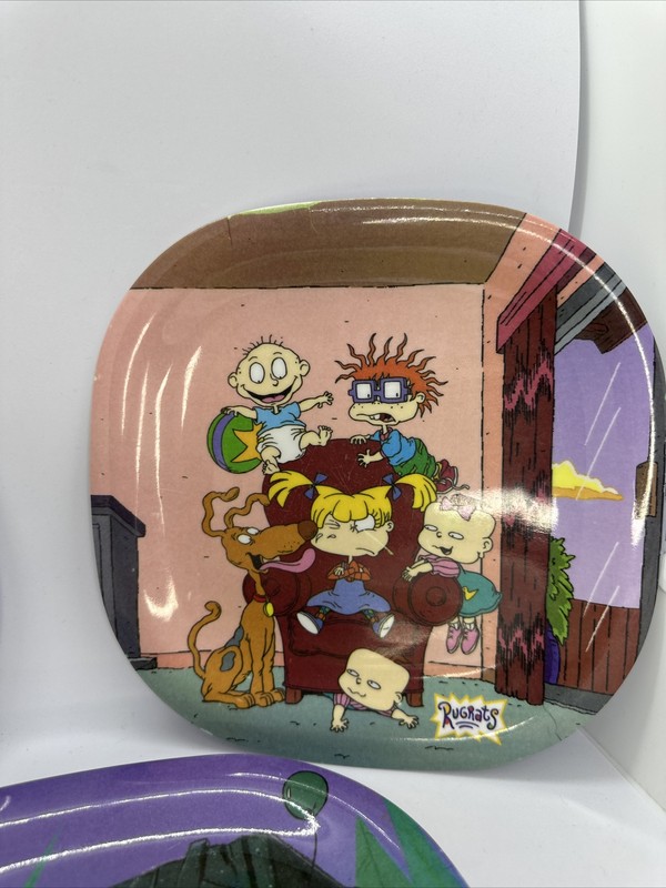 THREE Nick Box Exclusive Plates 2017 Angry Beavers, Rugrats And Ren & Stimpy! gallery