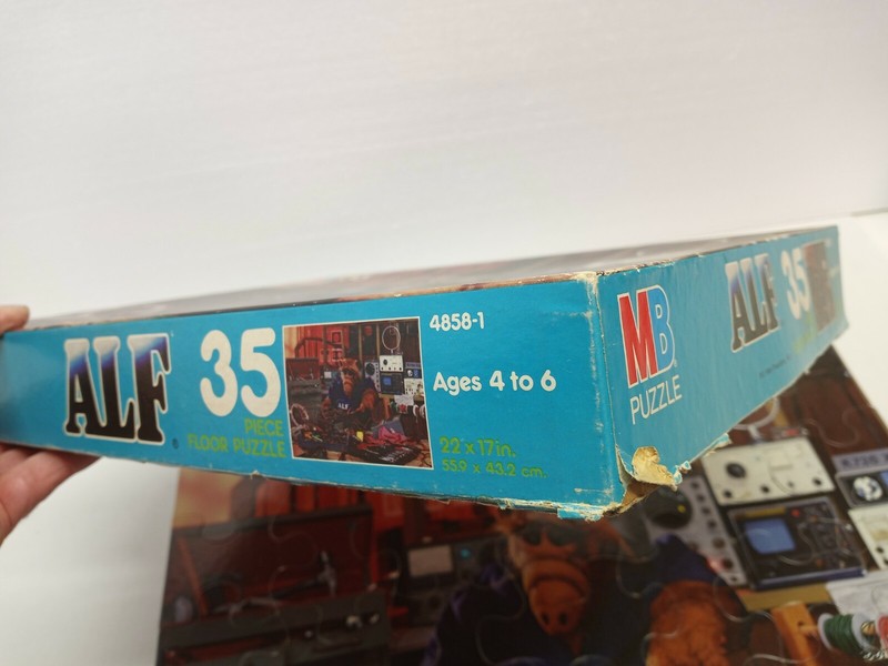 Vtg ALF PUZZLE 35 PIECE MILTON BRADLEY MB 4858-1 22 x 17 inches JUMBO JIGSAW gallery