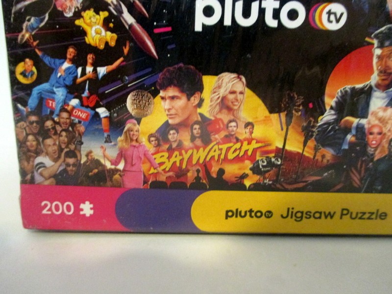 PLUTO TV STREAMING SERVICE POP CULTURE MOVIES/TV 200 PIECE JIGSAW PUZZLE NEW BOX gallery