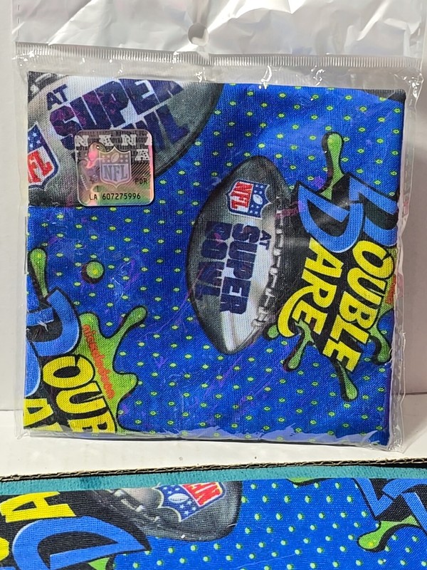 2019 SDCC Exclusive Nickelodeon Double Dare Blue Licensed NFL Bandana Super Bowl