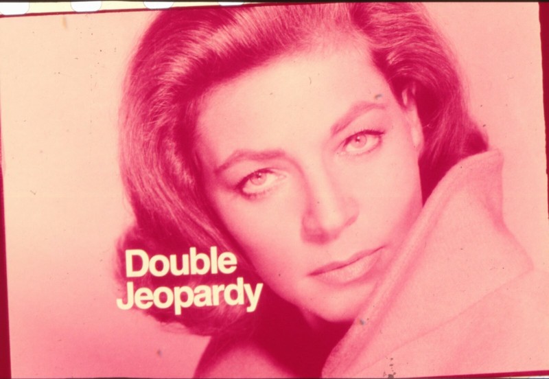 Vintage 1972 TV 35mm Film Transparency NBC Double Jeopardy Lauren Bacall