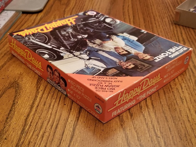 1976 HG Toys Happy Days The Fonz Hangin Out 14" x 10" Puzzle 150 Piece Comp gallery