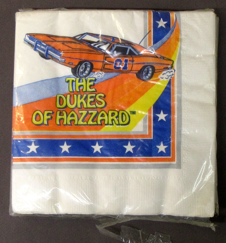 ca. 1980 C.A. Reed DUKES OF HAZZARD package of paper Napkins
