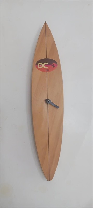 THE O.C. 2003 FOX TV SHOW PROMOTIONAL SURFBOARD CLOCK 14″ WORKS KAHUNAS KLASSICS