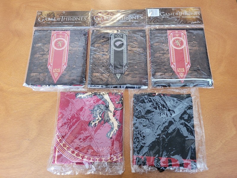 Game of Thrones House Banners Lot Of 5