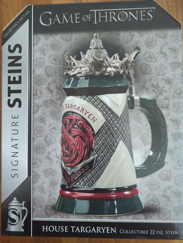 Game of Thrones House Targaryen Stein – 22 Oz Ceramic Base