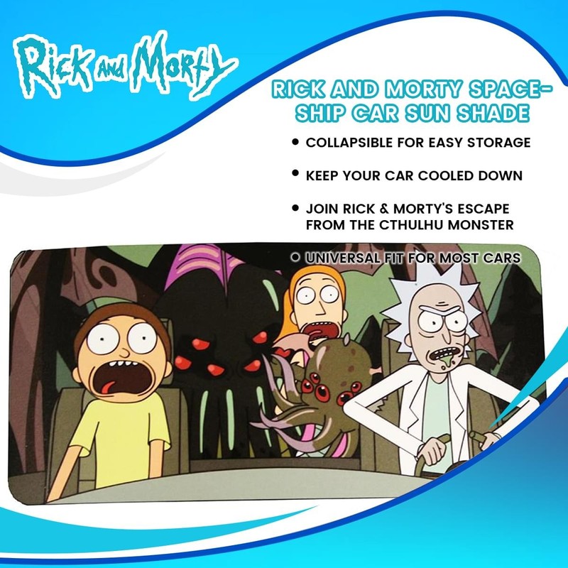 Rick And Morty Spaceship Car Sun Shade gallery