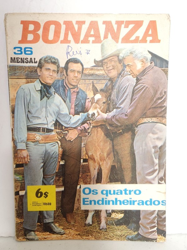 BONANZA Pondrosa Comic Book PORTUGESE Portugal ISSUE #36 TV MAGAZINE May 1976