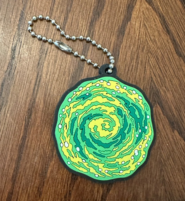 Portal Keychain from Rick and Morty Adult Swim