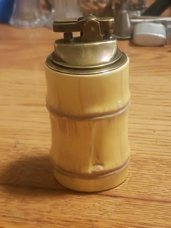 THE ISLANDERS MGM Promotional Lighter Bamboo Look Hidden Ashtray 1960 TV Show