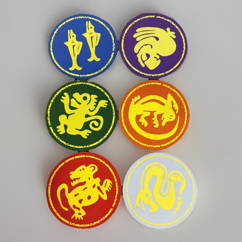 Legend Of The Hidden Temple Team Animal 6 Pc Coaster set Nickelodeon Box