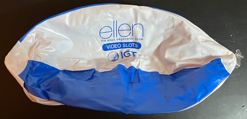 RARE the ellen degeneres TV show Promo Merch Inflatable Beach Ball IGT Slots NEW