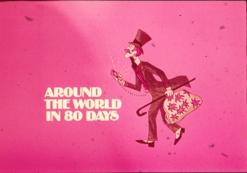 Vintage 1970’s TV 35mm Film Transparency Around The World in 80 Days