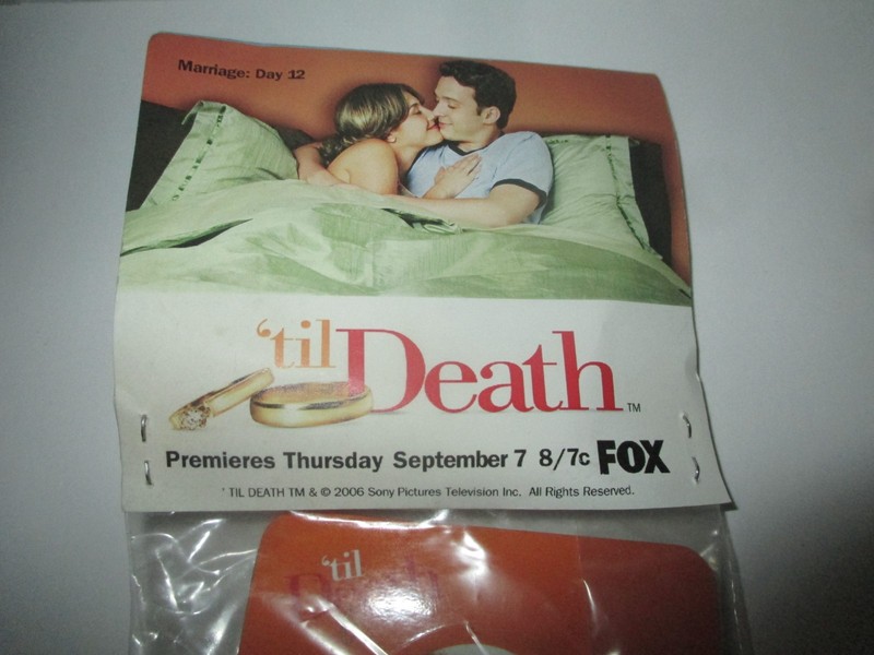 FOX TELEVISION 'TIL DEATH PREMIERE KIT CANDLE+MATCHES+COASTERS NEW IN PACKAGE gallery