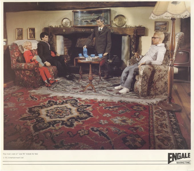 Joe 90 Gerry Anderson Vintage 12×11 ITC Publicity Promo Poster Card Print rare