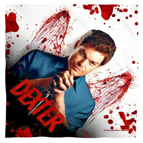 Dexter “Blood Never Lies” 22″ x 22″ Sublimated Bandana – New