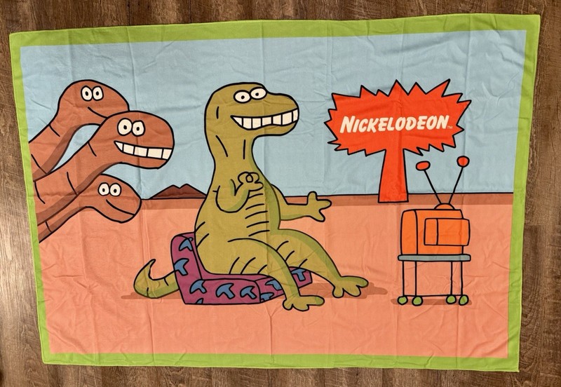 Culturefly Nick Box Exclusive TV Dinosaurs Doo Wop Beach Pool Towel Nickelodeon