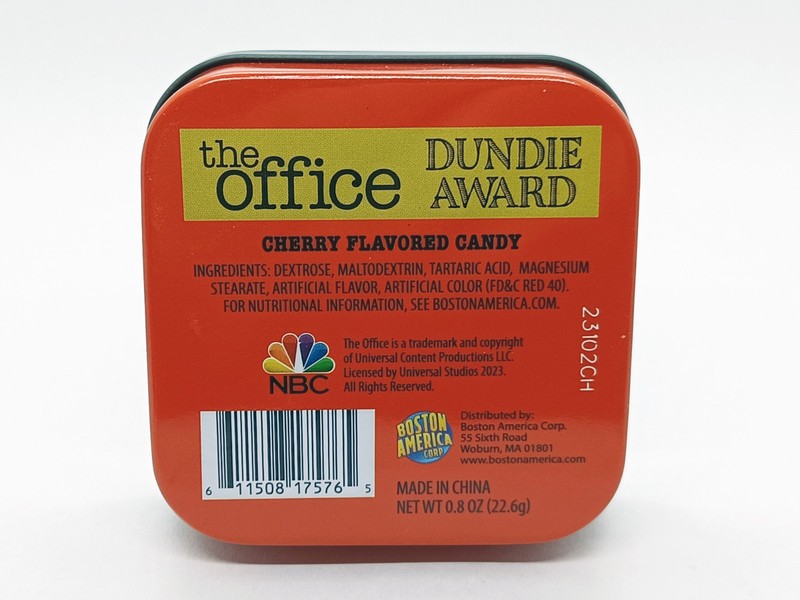 DUNDIE AWARD; 2025 Cherry Flavored Candy, The Office gallery