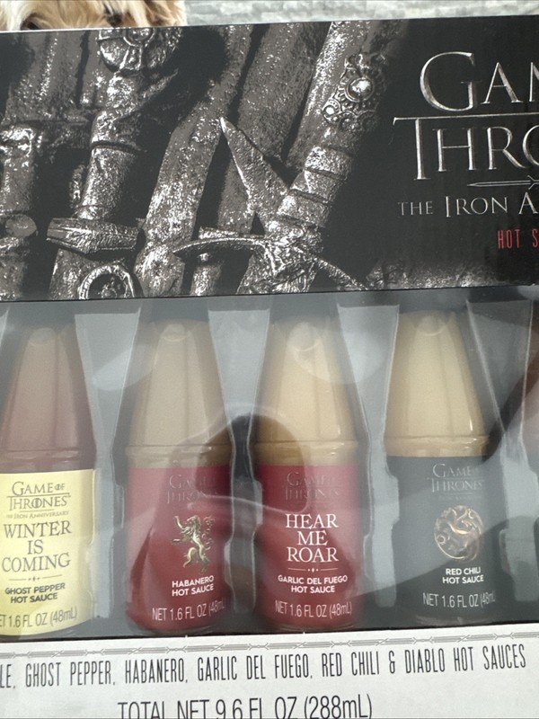 Game of Thrones the Iron Anniversary Hot Sauce Set HBO, Best Before 5/2023 gallery