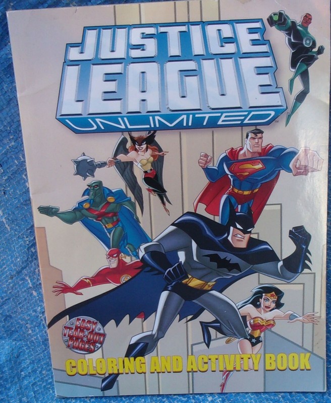 Justice League Unlimited Coloring And Activity Book Lot DC Comics Unused Batman gallery