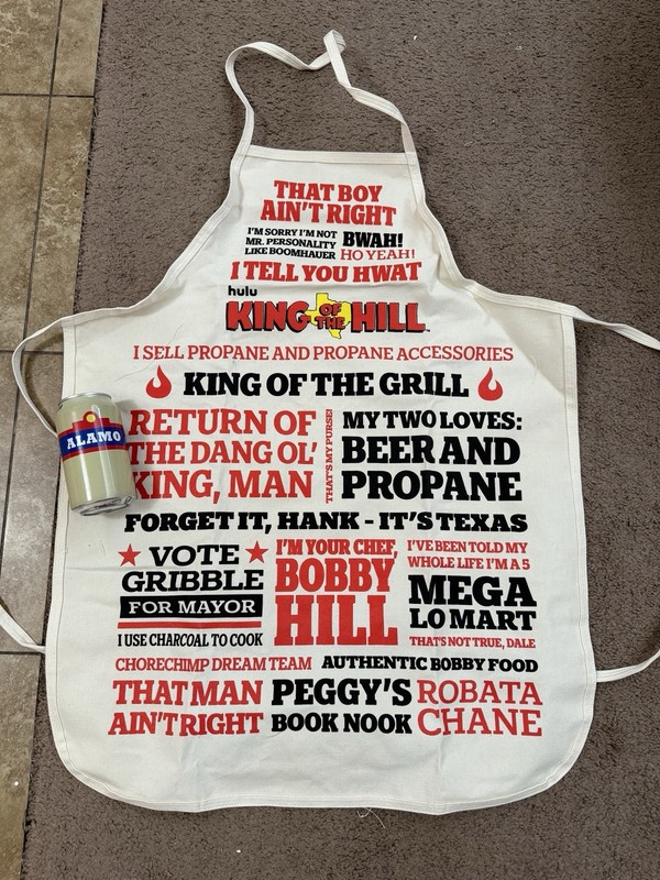 King Of The Hill Apron And Alamo Water SDCC 2025