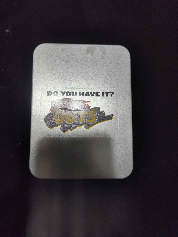 NEW Culturefly Nick Box Global Guts Medal Medallion Necklace Tin Gold Ribbon