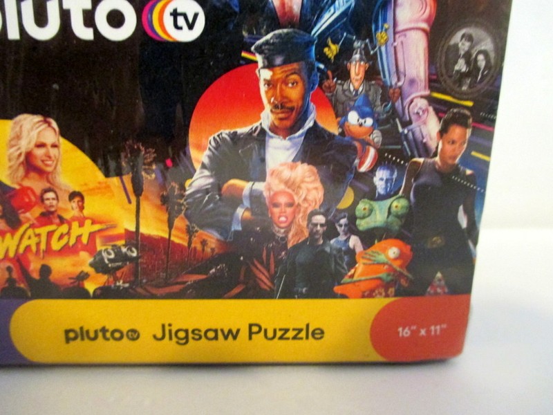 PLUTO TV STREAMING SERVICE POP CULTURE MOVIES/TV 200 PIECE JIGSAW PUZZLE NEW BOX gallery